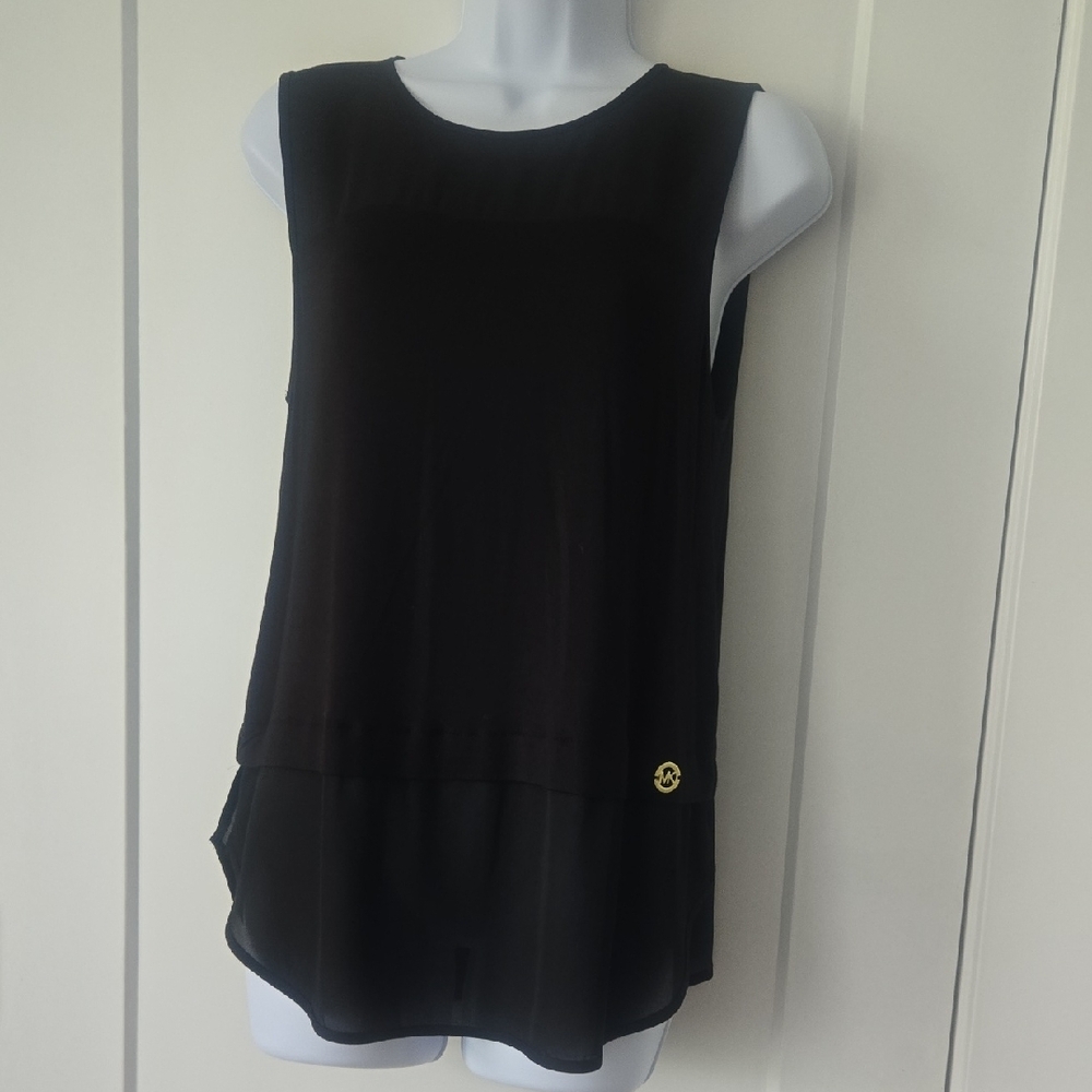 Michael Kors Black Sleeveless Tank Top